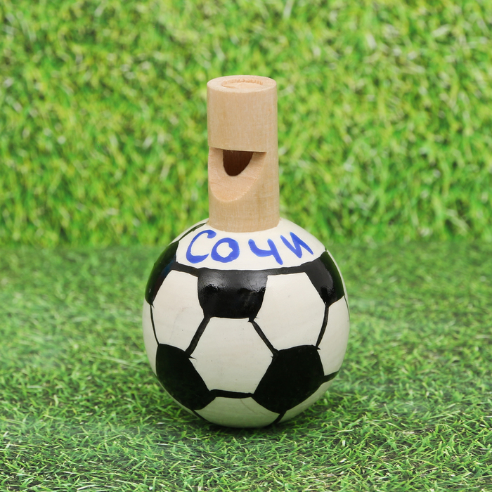 Свисток деревянный расписной "Сочи"