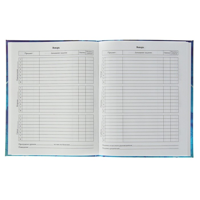 Дневник для 1-11 класса, интегральная обложка Magic butterfly, матовая ламинация, метализированный, 48 листов