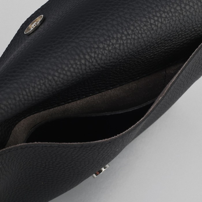 Сумка на пояс, 20*1*14, отдел на клапане, регулируемый ремень, черный