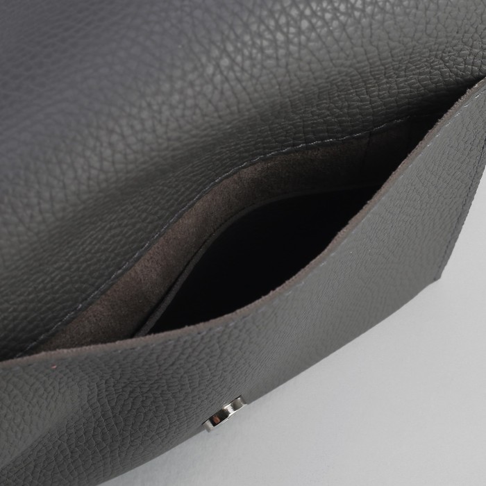 Сумка на пояс, 20*1*14, отдел на клапане, регулируемый ремень, серый