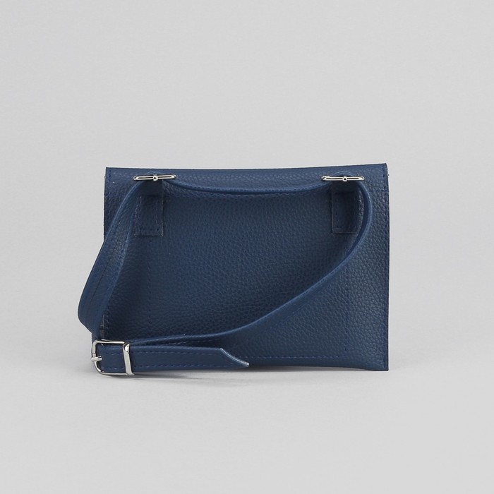 Сумка на пояс, 20*1*14, отдел на клапане, регулируемый ремень, синий