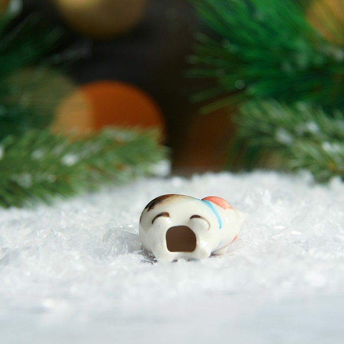 Сувенир «Поросёнок Пупс», 2,5 см, гжель, цвет