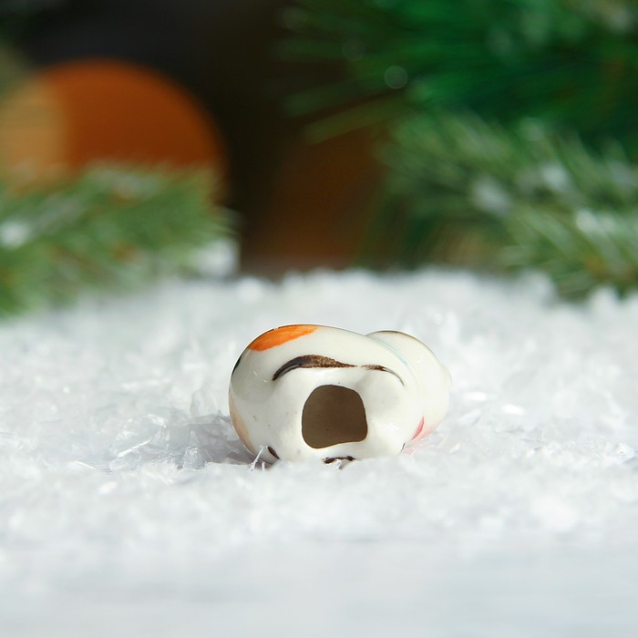 Сувенир «Поросёнок Пупс», 2,5 см, гжель, цвет