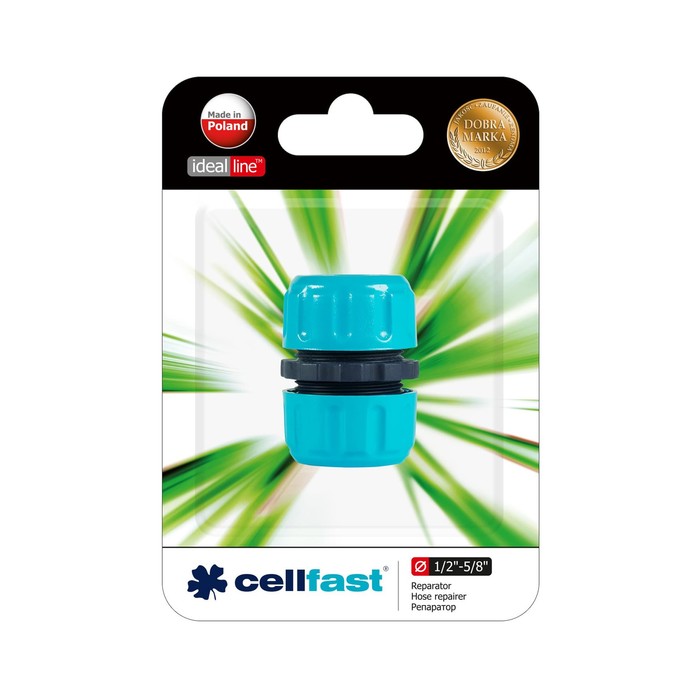 Муфта-содинитель, 1/2" (12 мм), пластик, Claber