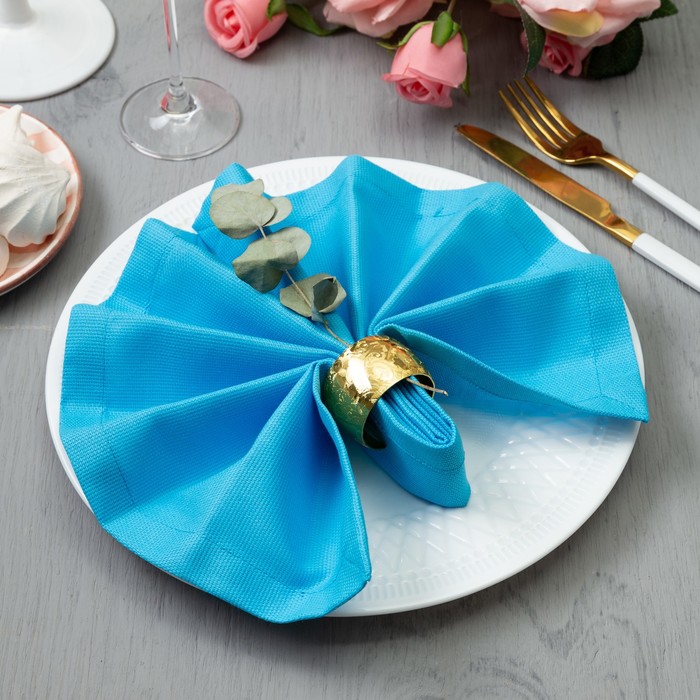 Набор салфеток "Этель" Лесная голубика 40х40 см - 4 шт, рогожка 100% хлопок