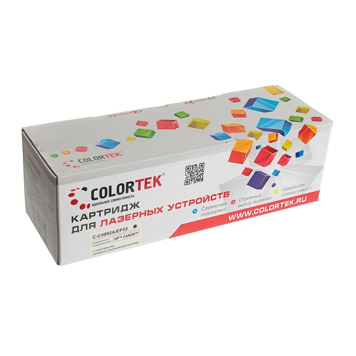Картридж Colortek Canon EP-22 / HP C4092A, 2500 копий, черный