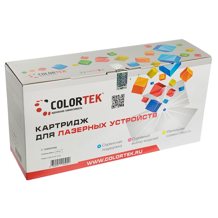 Картридж Colortek Xerox 108R00908, 1500 копий, черный