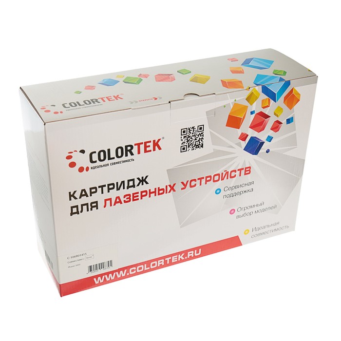 Картридж Colortek Xerox 106R01415, 10000 копий, черный