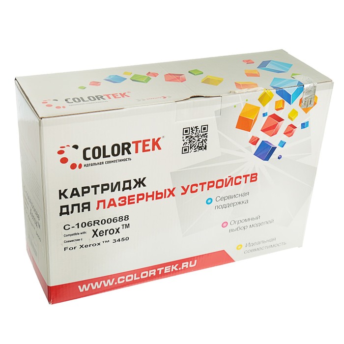 Картридж Colortek Xerox 106R00688, 10000 копий, черный