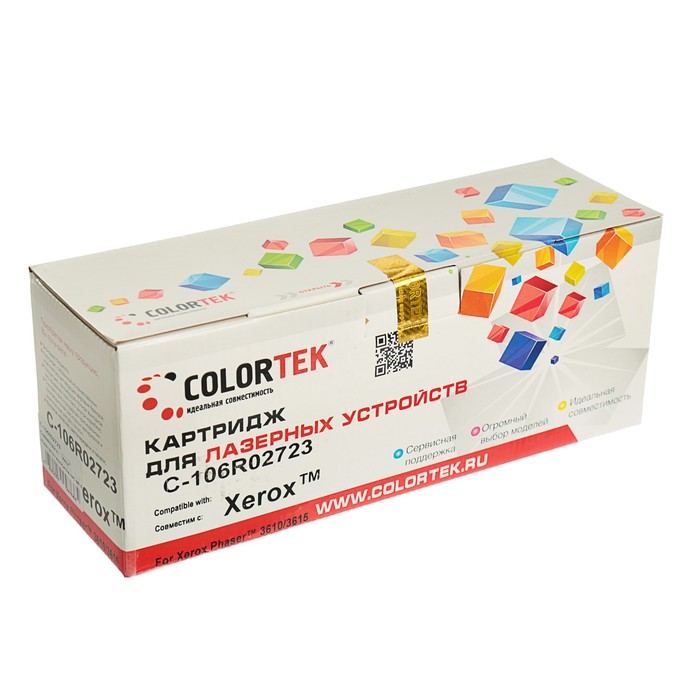 Картридж Colortek Xerox 106R02723, 14100 копий, черный