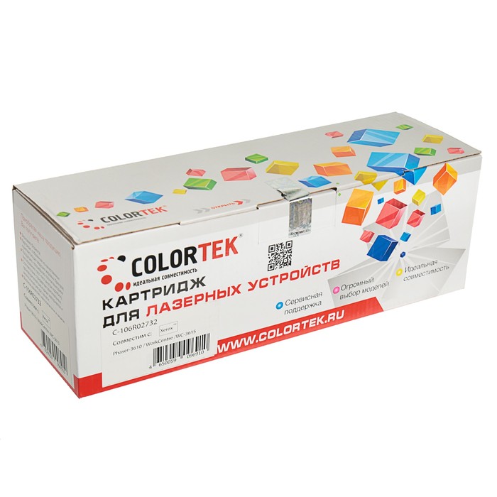 Картридж Colortek Xerox 106R02732, 25300 копий, черный