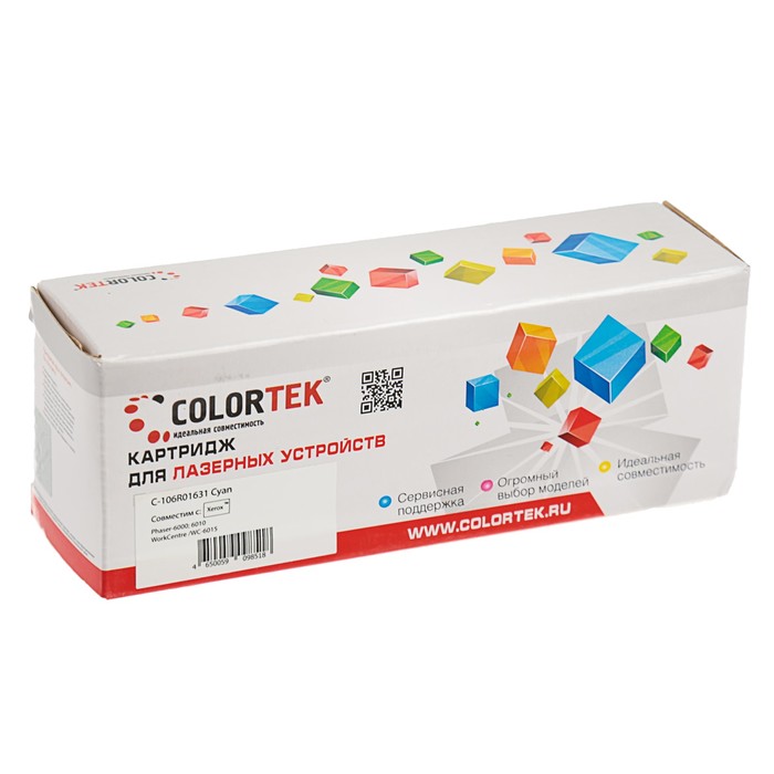 Картридж Colortek Xerox 106R01631, 1000 копий, голубой