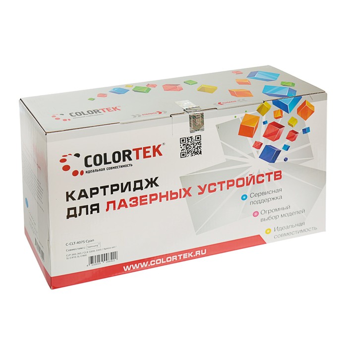 Картридж Colortek Samsung CLT-407S, 1000 копий, голубой