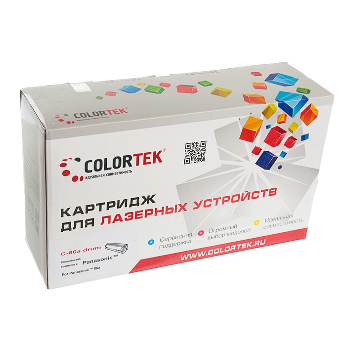 Картридж Colortek Panasonic KX-FA86A (DU), 10000 копий, черный