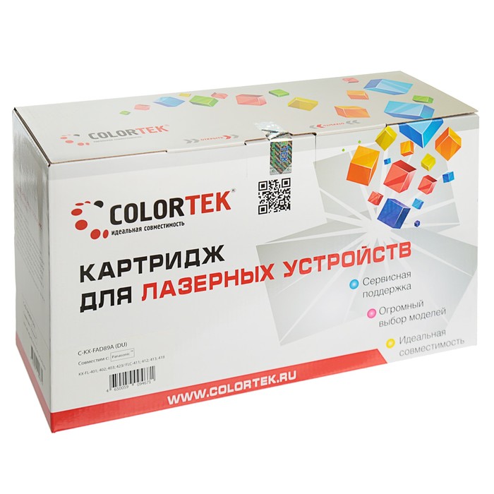 Картридж Colortek Panasonic KX-FAD89A (DU), 10000 копий, черный