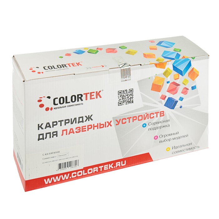 Картридж Colortek Panasonic KX-FAT410A, 2500 копий, черный