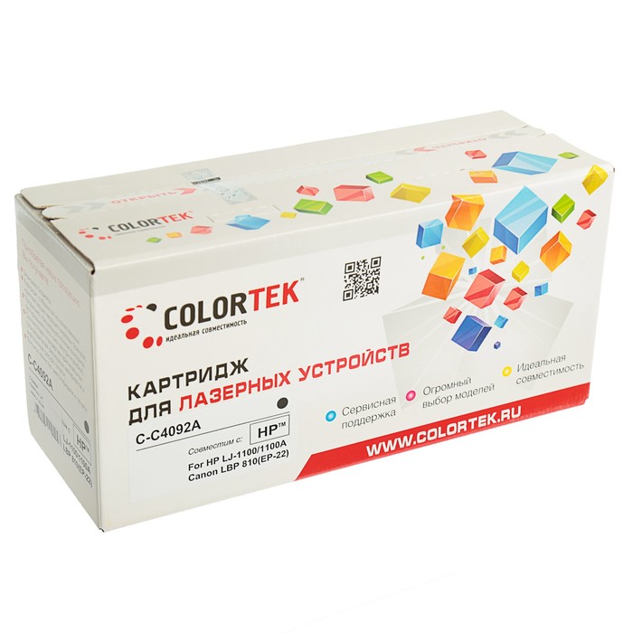 Картридж Colortek HP C4092A, 2500 копий, черный