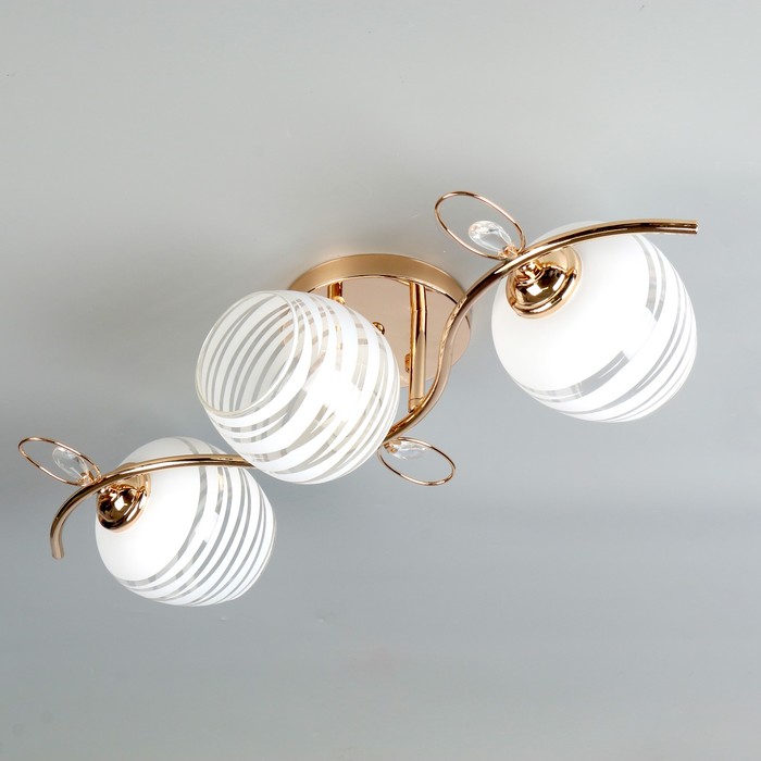 Люстра "Анита" 3x40Вт E27 золото 62x26x18см