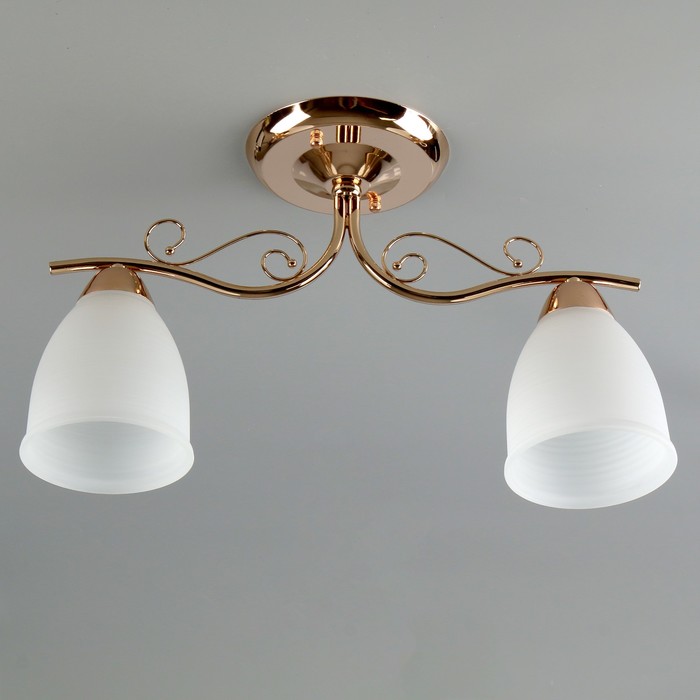 Люстра "Ирэн" 2x40Вт E27 золото 44x15x25см