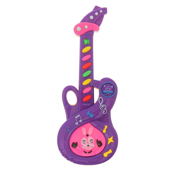 Игрушка музыкальная "Гитара Зайчик", звуковые эффекты, МИКС