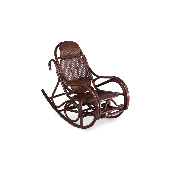 Кресло-качалка с выдвижной подножкой JR ALDINO, темный