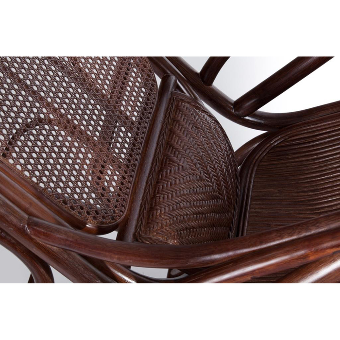 Кресло-качалка с выдвижной подножкой JR ALDINO, темный