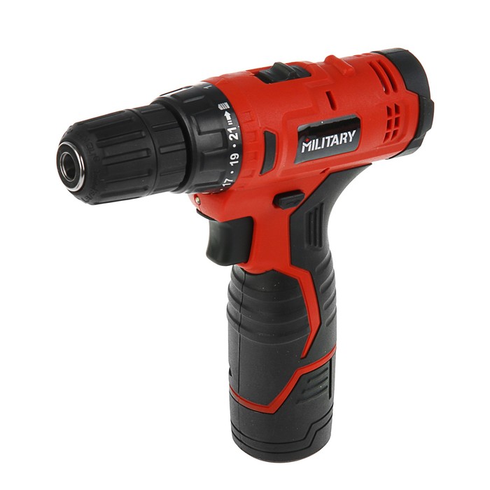 Аккумуляторная дрель MILITARY CD10.8Li, 10.8 В, 1х1.5Ач, Li, 0-350/0-1350 об/мин, 25 Нм