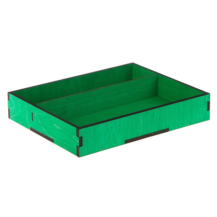 Кашпо флористическое, зеленый, 25.5 х 20 х 4.5 см