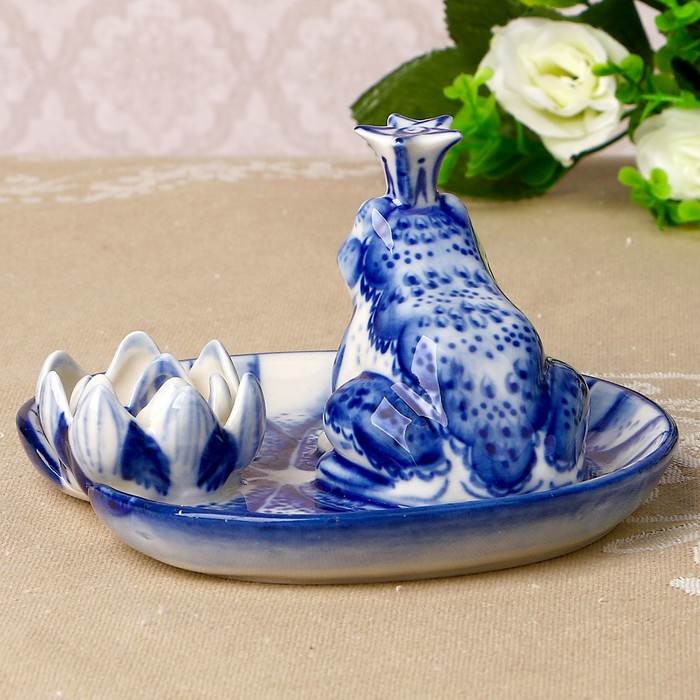 Сувенир «Царевна-лягушка», 13х7,5 см, гжель