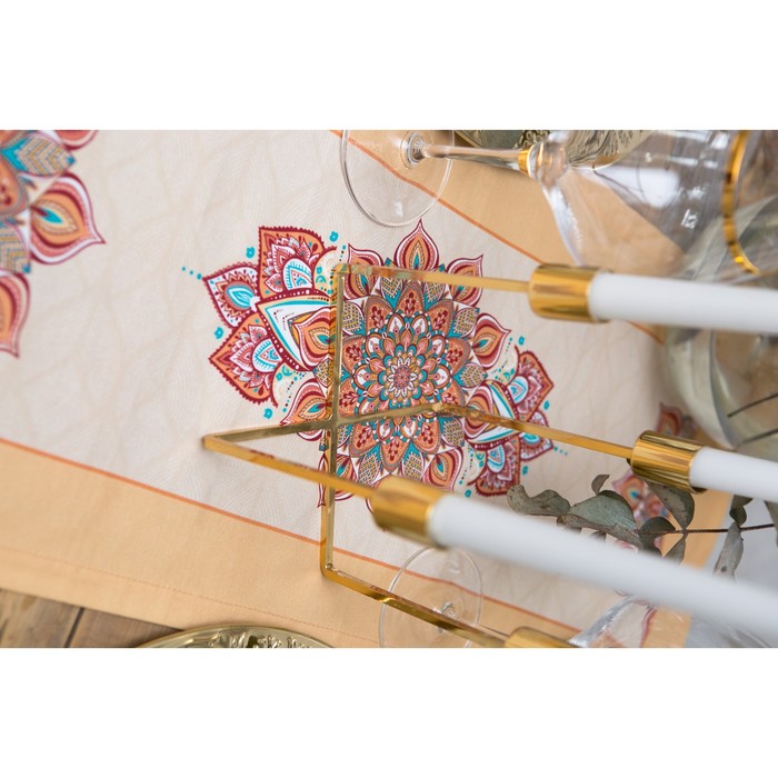 Дорожка "Этель" Мандала 30*68 см, 100% хлопок, саржа 190 г/м2