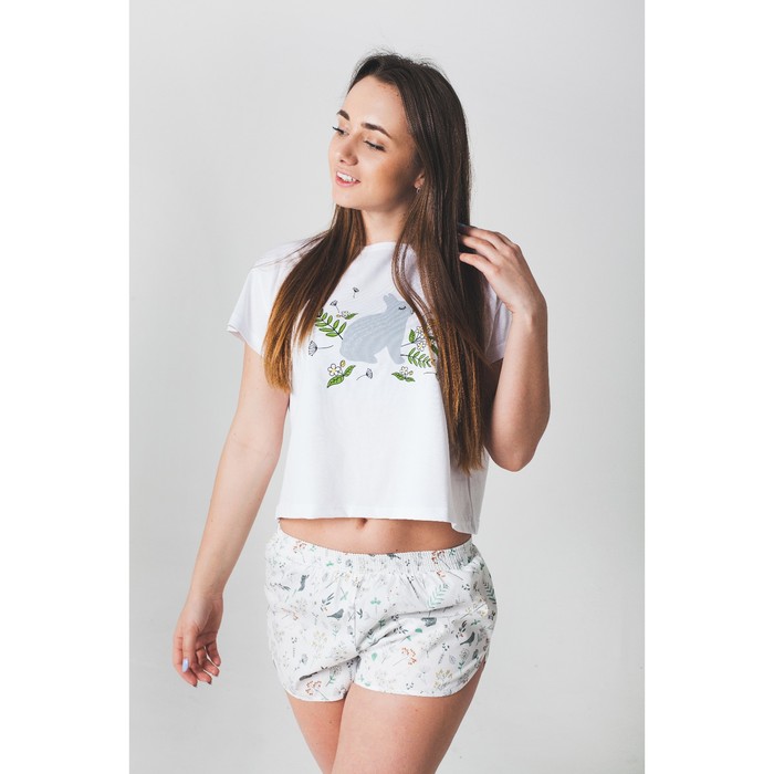 Футболка женская KAFTAN "Summer", белый, р-р 48-50, 100% хлопок