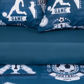 

Постельное бельё "Этель" евро Soccer 200*217 см, 220*240 см, 50*70 см - 2 шт, поплин 125 г/м2