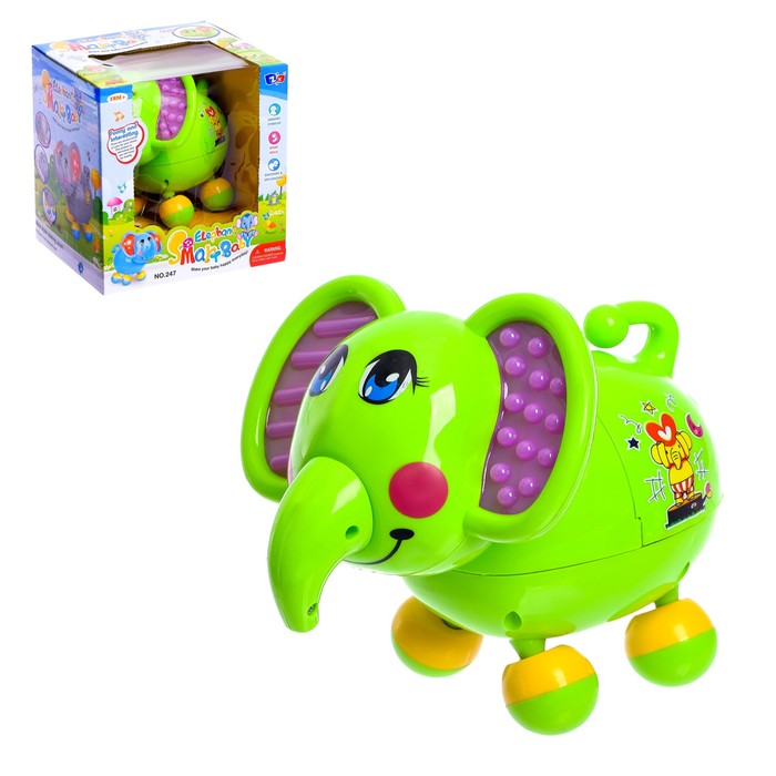 Развивающая игрушка «Слоник», световые и звуковые эффекты, двигается