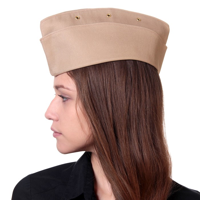 Пилотка офицерская, хлопок, фабричного производства СССР, р-р 54 см