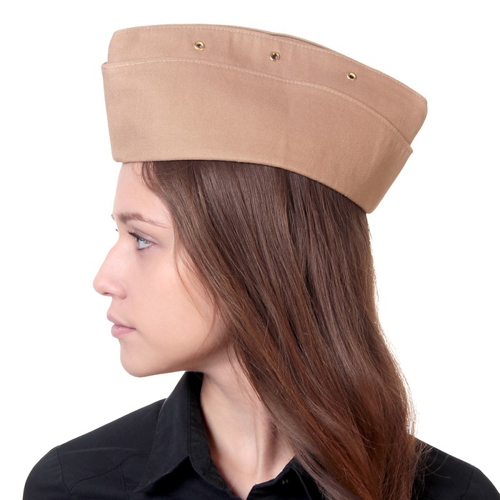 Пилотка офицерская, хлопок, фабричного производства СССР, р-р 60 см микс