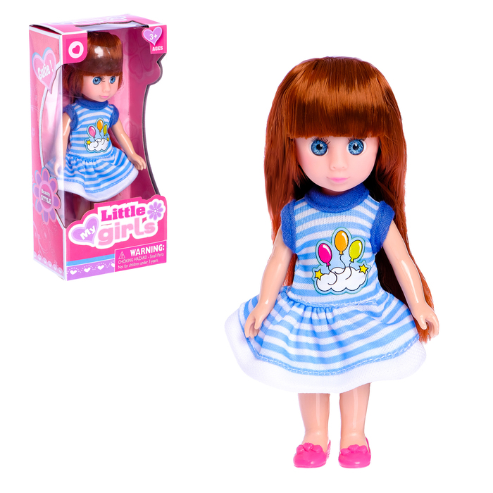 Кукла модная "Лида" в платье, МИКС