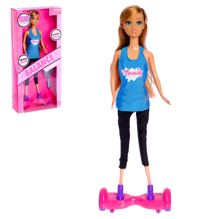 Кукла модная "Лида на сигвее" с аксессуарами, МИКС