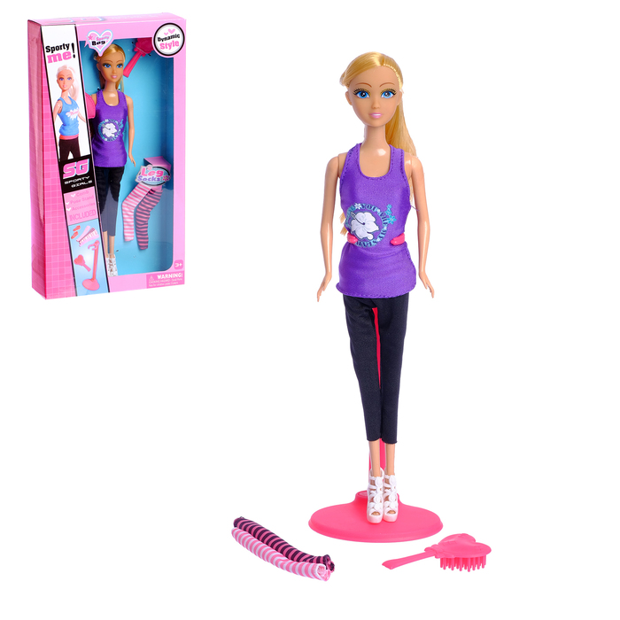 Кукла модная "Лида спортсменка" с аксессуарами, МИКС