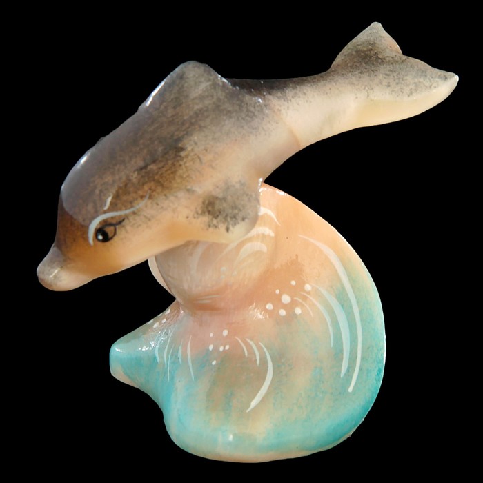 Сувенир «Дельфин на волне», селенит