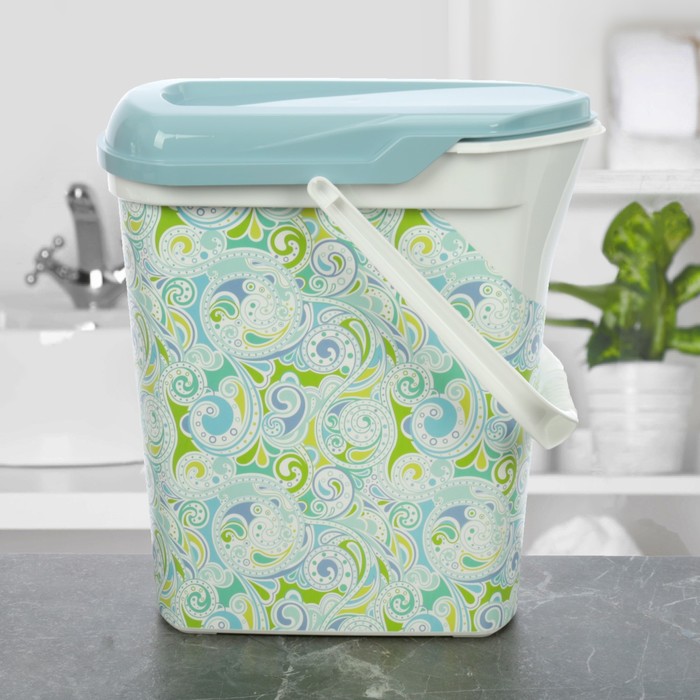 Ведерко для порошка 6 л "Декор. Пейсли"