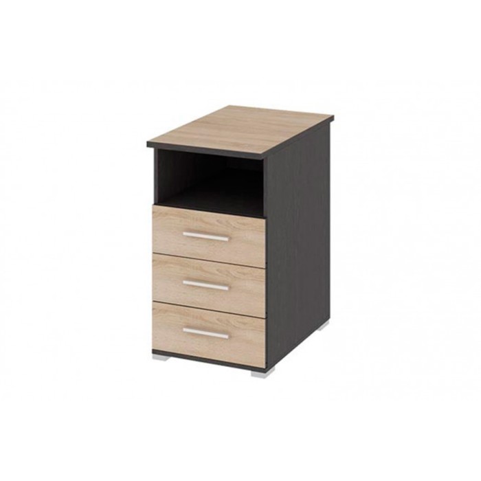 Тумба приставная "Успех 2", ЛДСП, цвет дуб сонома/венге