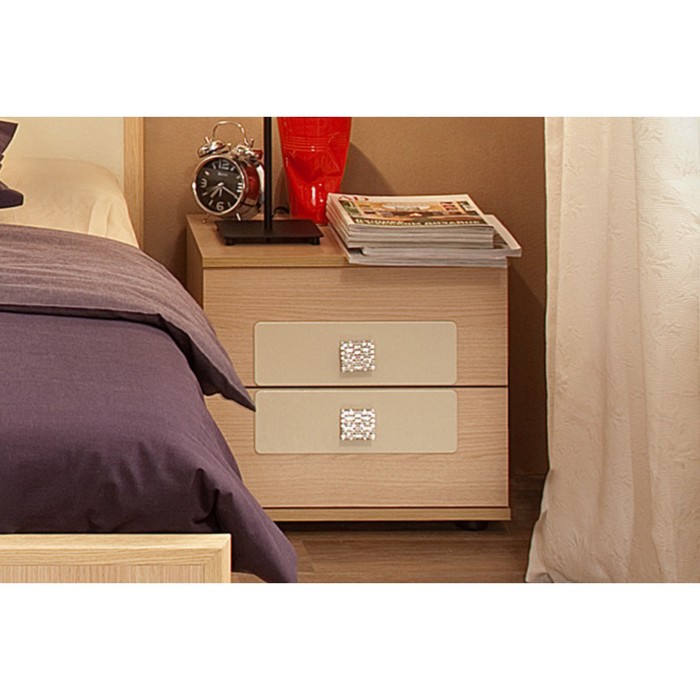 Тумба прикроватная "Амели", ЛДСП, цвет дуб выбеленный