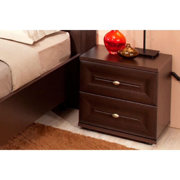 Тумба прикроватная "Анкона", МДФ, цвет венге