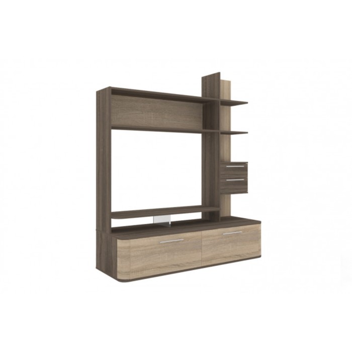 Тумба под ТВ "Бруна", ЛДСП, цвет дуб тёмный