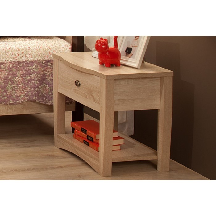 Тумба прикроватная Adele, ЛДСП, цвет дуб сонома