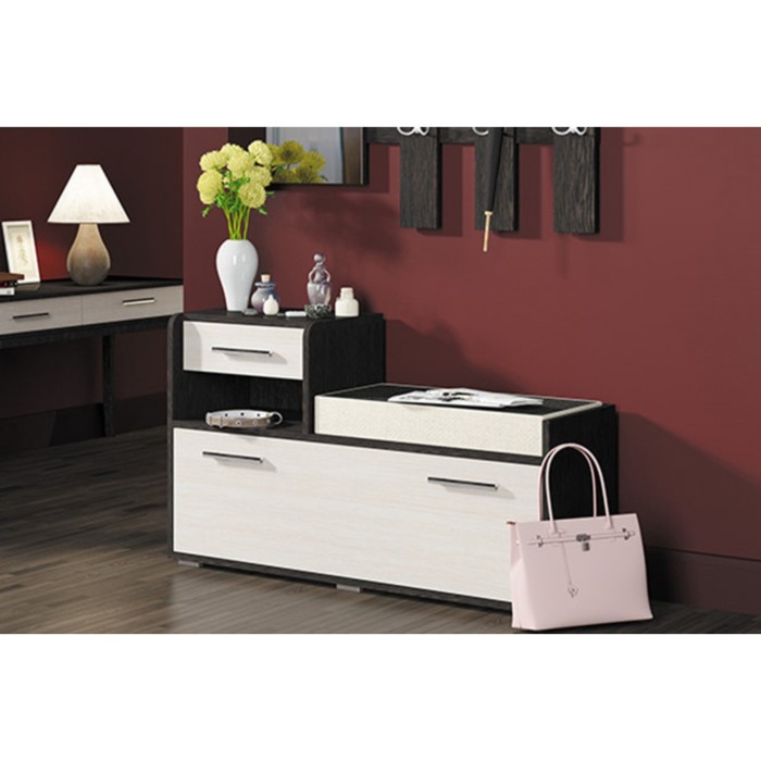 Тумба для обуви "Арт", ЛДСП, цвет венге