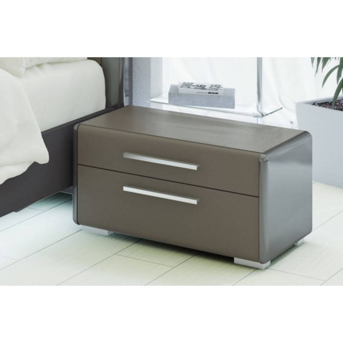 Тумба прикроватная "Наоми", ЛДСП, цвет серый