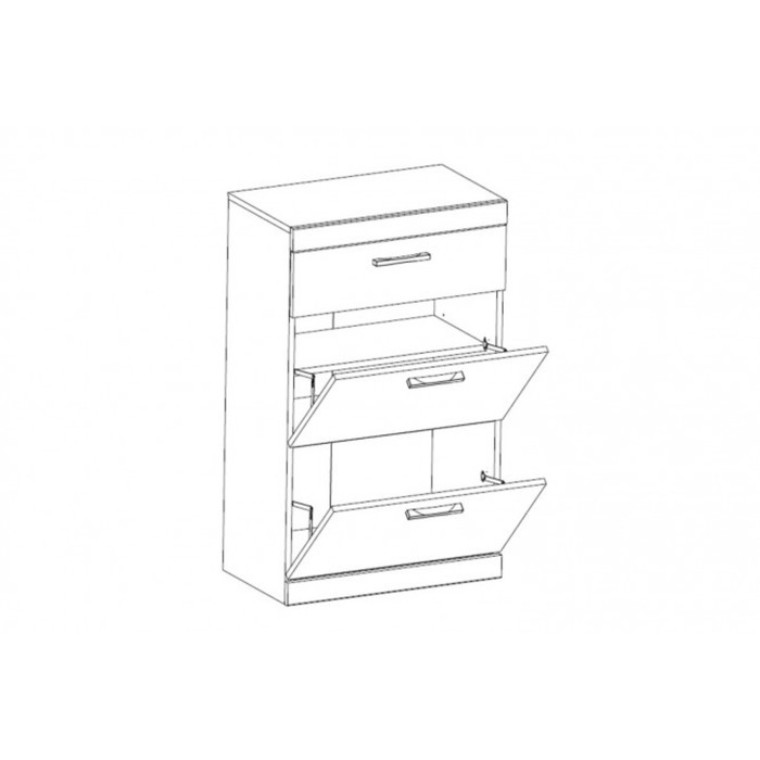 Тумба для обуви Oskar, ЛДСП, цвет дуб