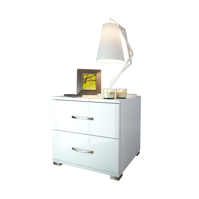 Тумба прикроватная "Норма-1", ЛДСП, цвет белый