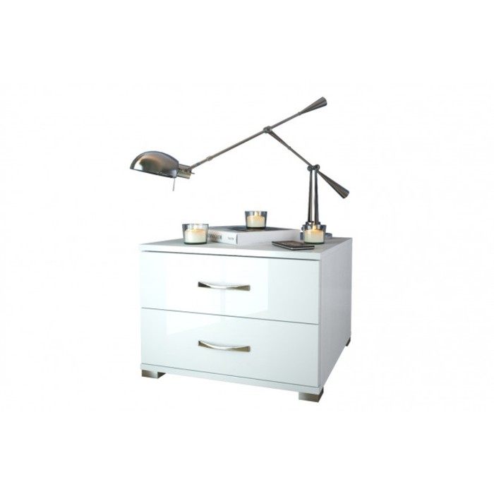 Тумба прикроватная "Норма-3", ЛДСП, цвет белый